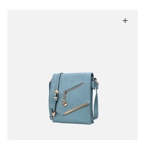Elegant Sky Blue Crossbody Bag